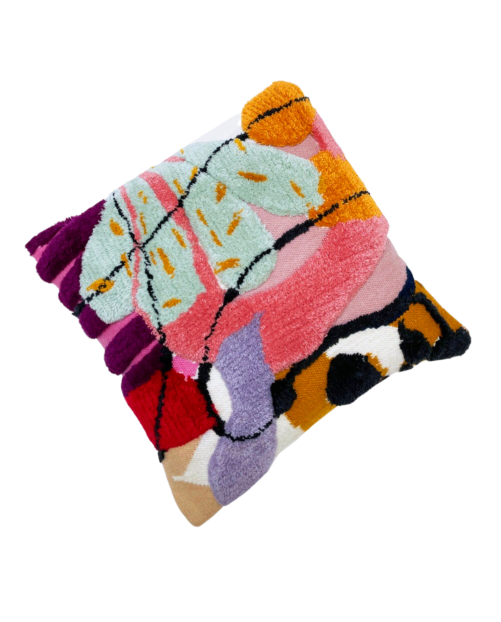 Arrangement Pillow 18, squiggle