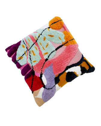 Arrangement Pillow 18, squiggle