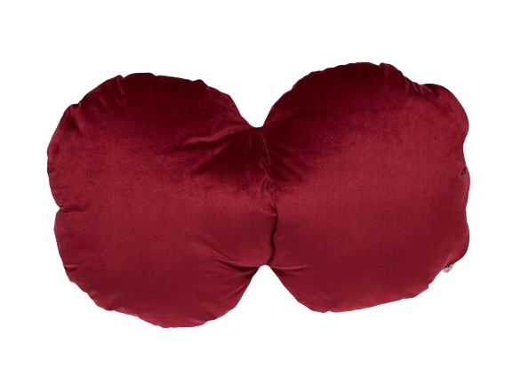 "Shell" Shape Pillow, Berry Sample